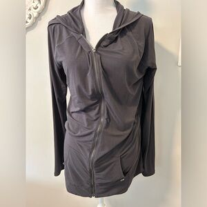 GAP breathe maternity lightweight black hoodie NWT